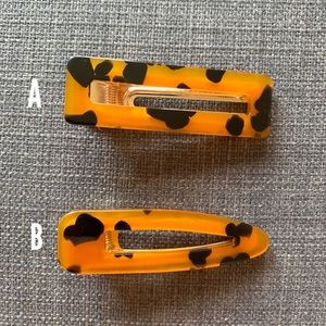 Marble Leopard Pattern Acrylic Hair Clip